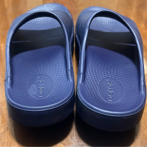 OOFOS OOAHH Dark Blue Slide Recovery Comfort Sandals Slip Ons Unisex W9 M7 EU 40 - Picture 4 of 10